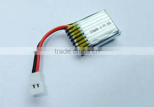 High Quality 3.7V 200mAh/180mAh 25C Battery for HiSKY FBL80 Mini 6 Channel 3D Mini Helicopter photo-2