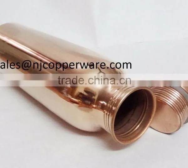 Traveller's Pure Copper Water Bottle for Ayurvedic Health Benefits photo-3