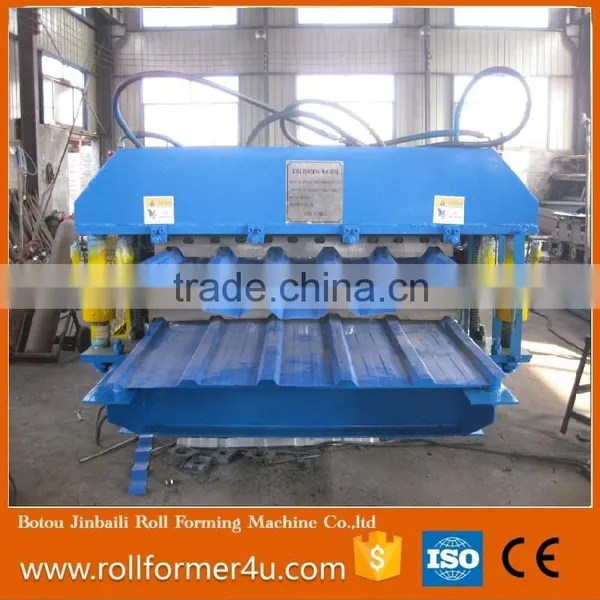 roof panel step tile roll forming machine price double layer steel roof and wall sheet roller machine