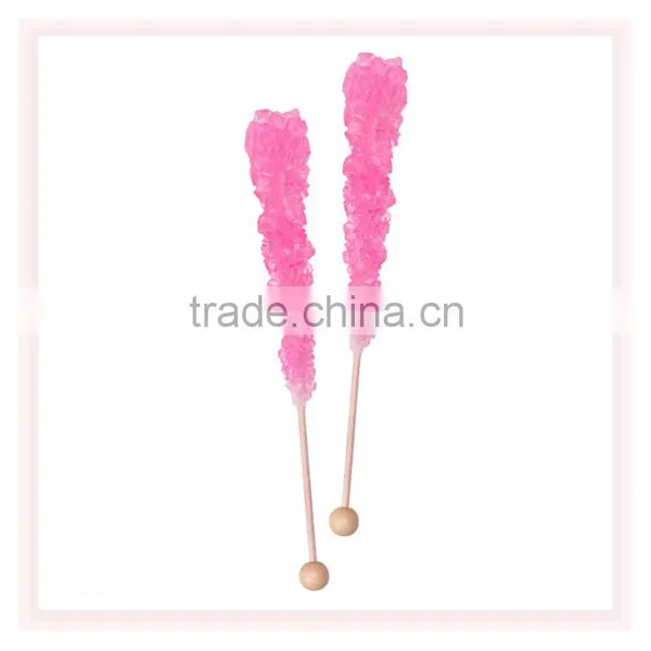 Handmade Colorful Barista Rock Candy Hard Crystal Lollipop Sticks For Tea / Coffee photo-4