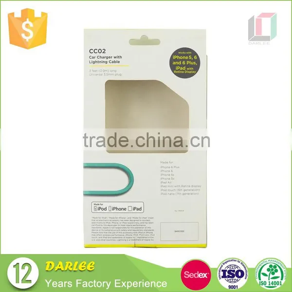 Custom Logo Recyclable Free Sample Mobile Phone Charger Packaging Box With Clear Window photo-6
