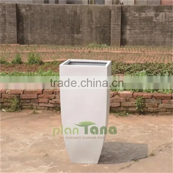 Curve Line Painted Color Light FRP Flower Pot
