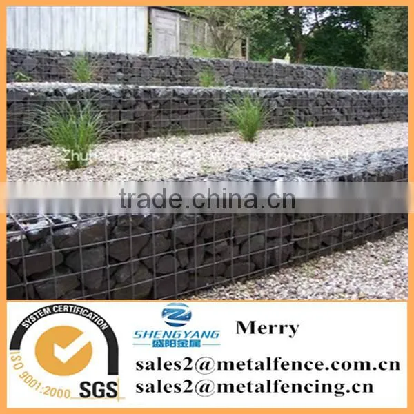 1mX0.5mX0.5m Galfan Hot-dipped Galvanized Welded Stone Gabion Basket Retaining Wall for Parking Area photo-4