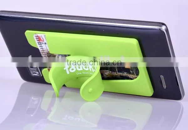 Mobile Phone Card Pocket Silicone Card Holder photo-3