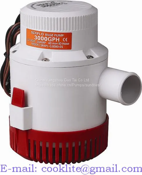 Bilge Water Pump / Marine Bilge Pump 12V/24V 3000GPH