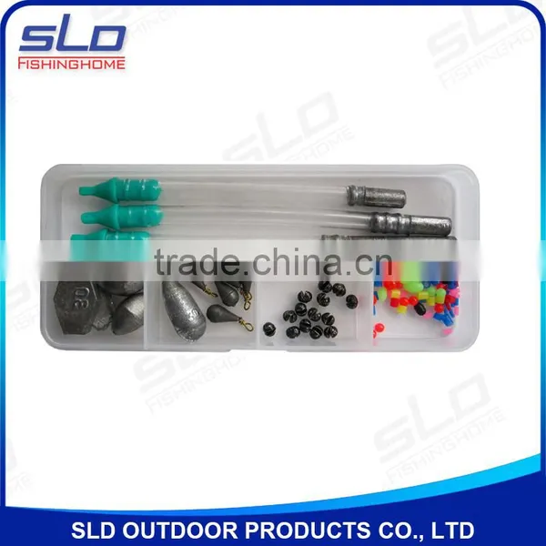 Fishing Tackle Leaders Assortment With Different Weight in Fishing Box