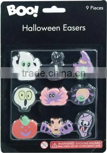 9 Pcs Halloween Eraser