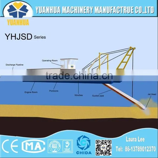 2016 Hot Sale Jet Suction Dredger for River Sand Mining photo-6