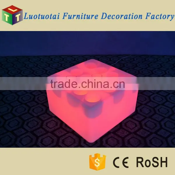 L43*W43*H26cm LED Bar Furniture Illuminated LED Wine Track/square Clear Plastic Tray/wine Glass Tray photo-6