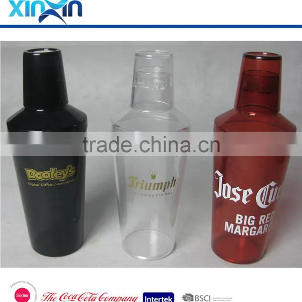 20oz Plastic Cocktail Shaker With Cover and Strainers photo-2