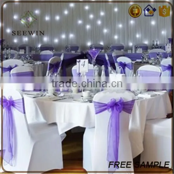 New Arrival Organza Fabric Chair Wedding Belts and Sashes photo-3