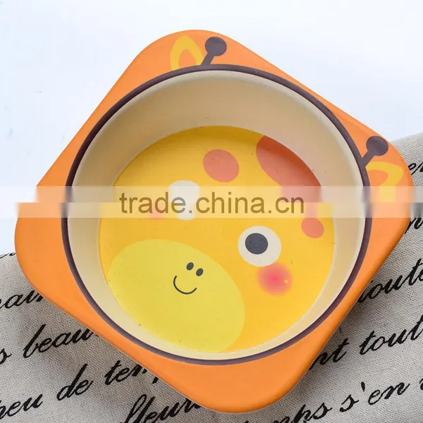 Natural Safe Bamboo Fiber Kids Bowl photo-3