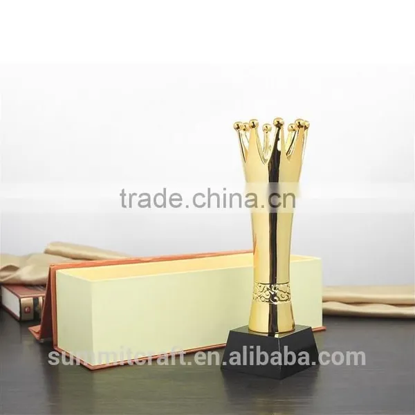 Custom High Quality Golden Crown Trophy photo-3