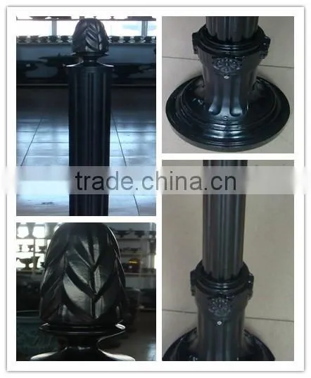 Antique Cast Aluminum Pole & Aluminum Lamp Pole & Aluminum Lighting Pole