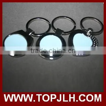 Custom Logo Design Metal Sublimation Blank Keychain Keyring photo-4