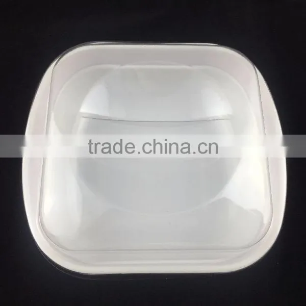 PET Lid for Salad Bowl, Easy Handle Plastic Lid, New Design Clear Lid for Ceramic Tableware photo-3