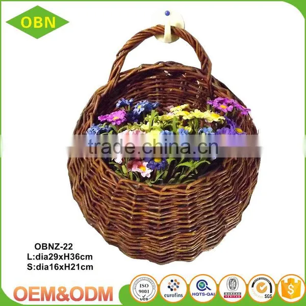China Factory High Quality Beautiful Hanging Flower Gift Basket Wholesale Decorate Your Garden photo-3