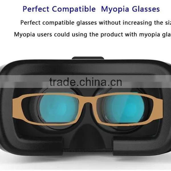 Cheap Vr Box V2 3 D Vr Glasses Mobiles 3 D Glasses Print Logo Oem With Bluetooth Gamepad Virtual Reality photo-3