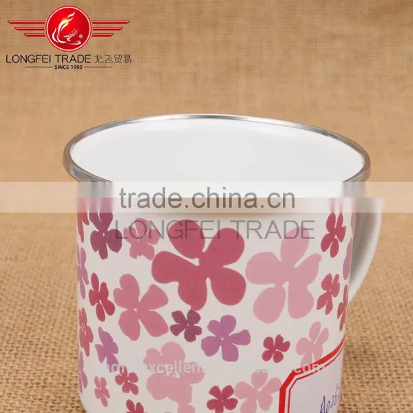 Beautiful Decal Popular Cheap Enamel Mugs Print Wholesale photo-4