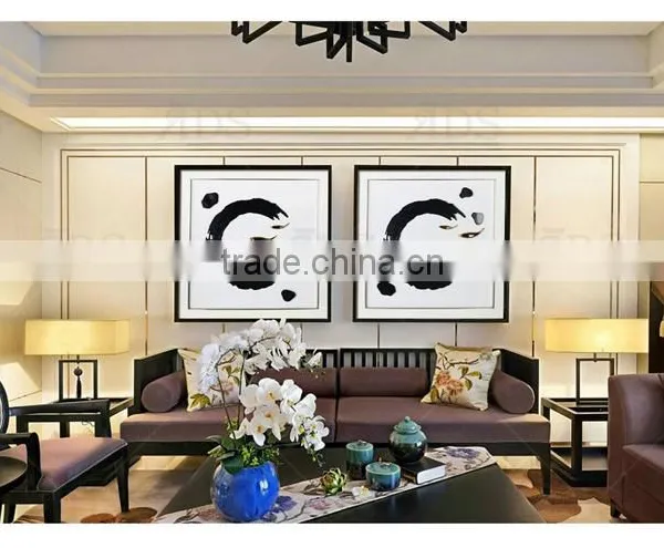 Framed Handmade Ink & Wash Chinese Abstract Painting Shadow Box Framebox photo-2