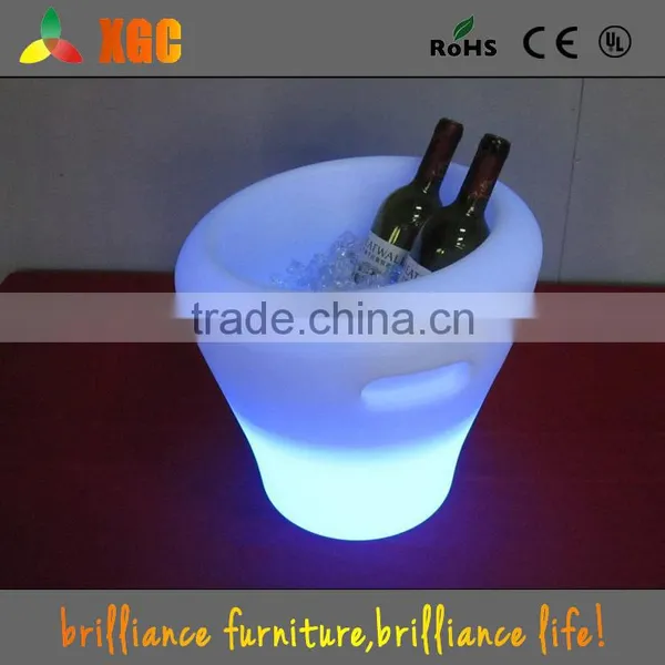 Plastic Led Ice Bucket Color Changing,bars Nightclubs LED Light up Ice Bucket Champagne Beer Bucket photo-5
