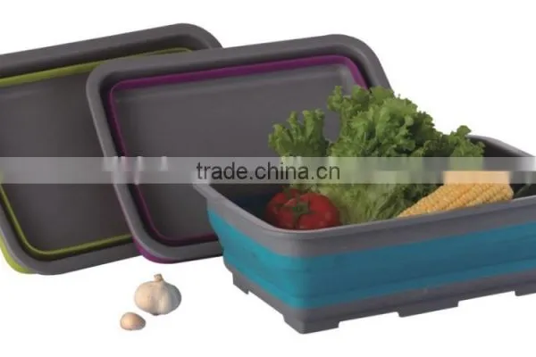Plastic Kitchenware Foldable Basket for Seafood and Vegetables photo-4