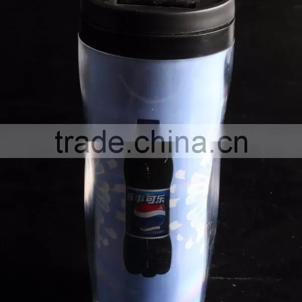 12oz Plastic Sports Travel Mug With Screwed Lid photo-4