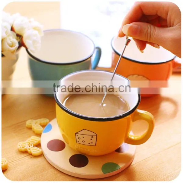 260ml 8oz Cute Printing Color Ceramic Coffee Mug With Gift Box photo-3