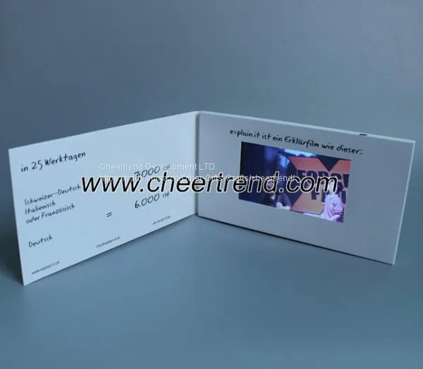 2017 Hot Sale 4.3, 5, 7 Inch LCD Video Brochure/ Video Greeting Card/video Module for Business Promotional photo-2