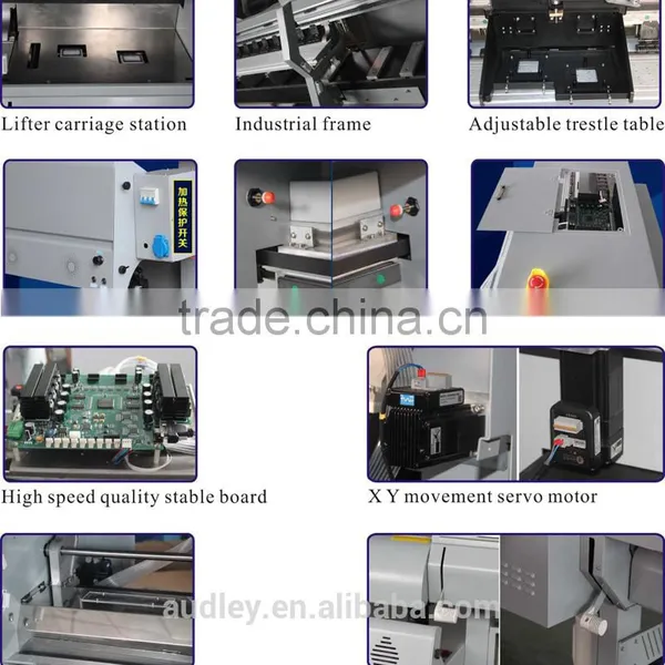 Audley QS8000 Professional Manufacturer 1.9m Two 5113 Heads Dye Sublimation Ink Jet Printer Machine for Cloth photo-5