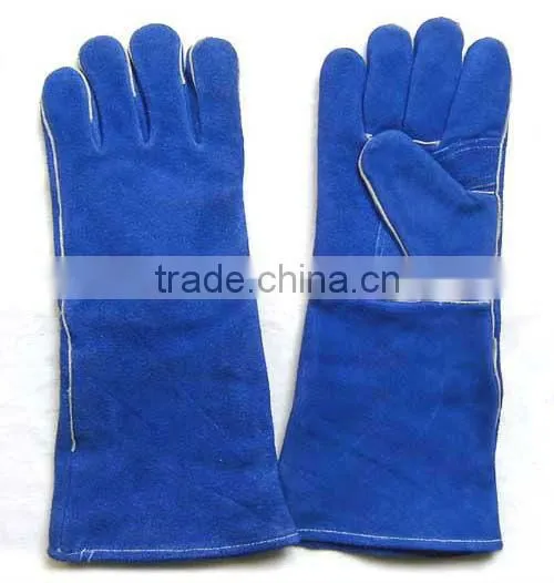 Different Color Safety Cow Split Welding Leather Work Gloves photo-2