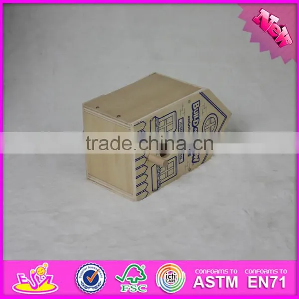 2016 New Fashion Funny Children Wooden Bird House W03B049 photo-3