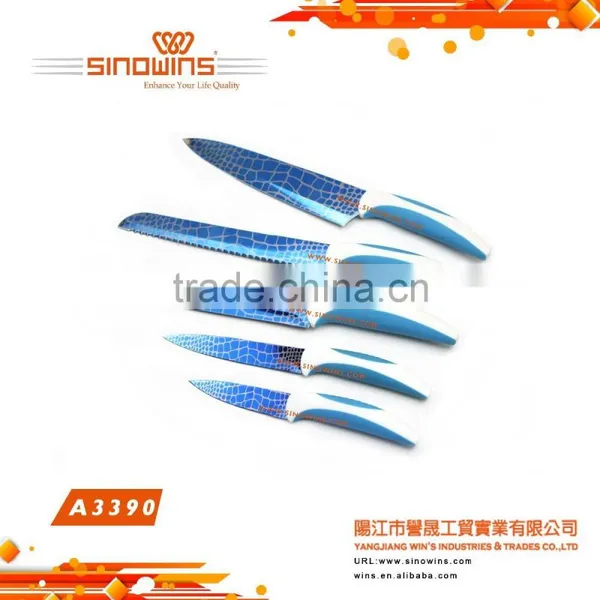 New Design Colorful Blade Stainless Steel Kitchen Knife Set photo-5