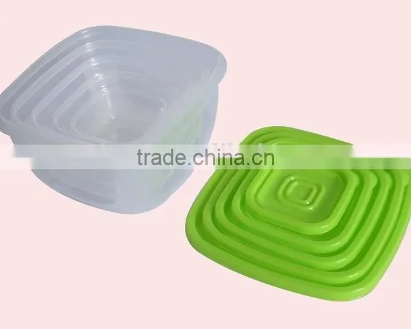 PP 5Pcs Multilayer Food Crisper Food Grade Plastic Container photo-2