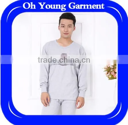 Cotton Plus Fertilizer Increased Long Johns Suit Men T-shirt Cotton Sweater Size Loose Backing Foundation Warm Underwear photo-2