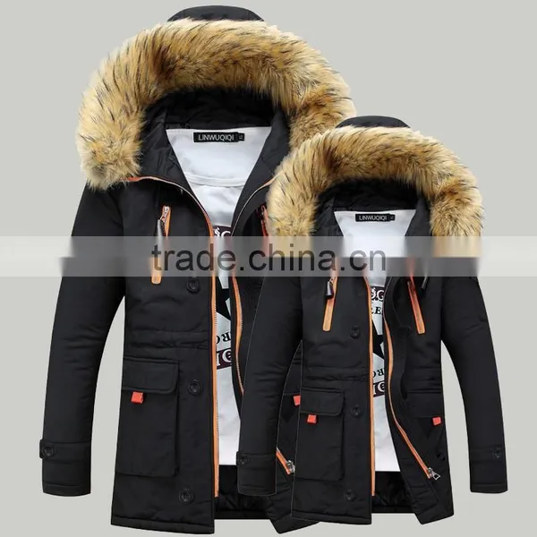 Custom Super Warm Windproof Jacket Unisex Parka Cotton Padded Winter Jacket photo-3