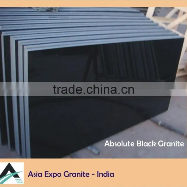 Indian Absolute Black Granite Tomb Stone Cut To Size photo-2