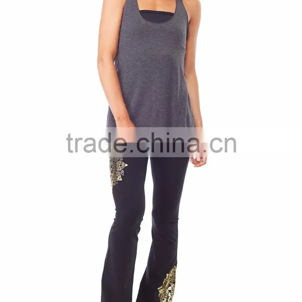New Fashionable Breathable Organic Yoga Stringer Vest photo-2