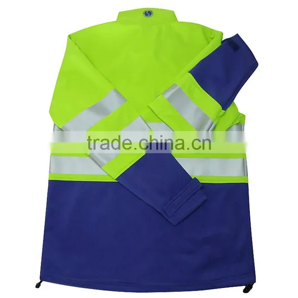 High Visibility Roadway Safety Reflective Softshell Jacket for Special Use photo-3