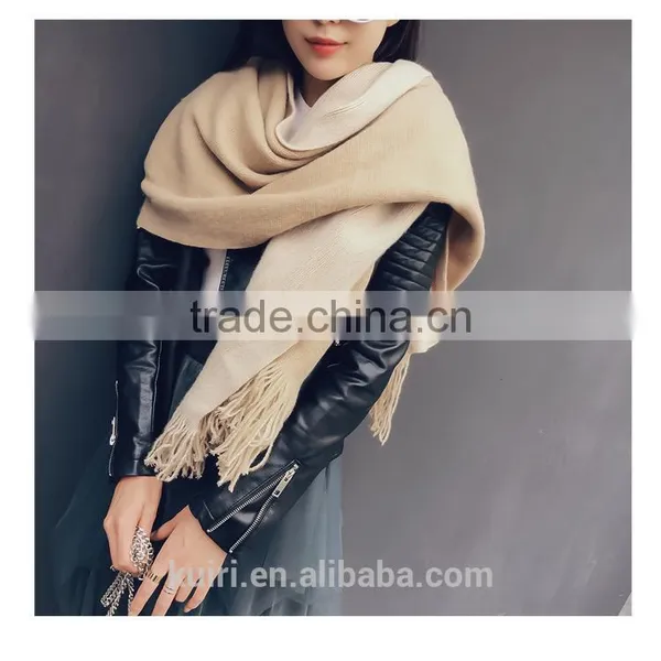 Fashion Camel Winter Women's Artificial Cashmere Shawl Scarf Thick Warm Wrap Long Muffler Tassels photo-5