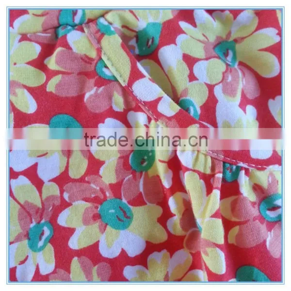 OEM Factory Price Super Comfortable 100%cotton Fabric Children Girl's Pants Stretch Colorful Pants Flower Printed Pants Trousers photo-5