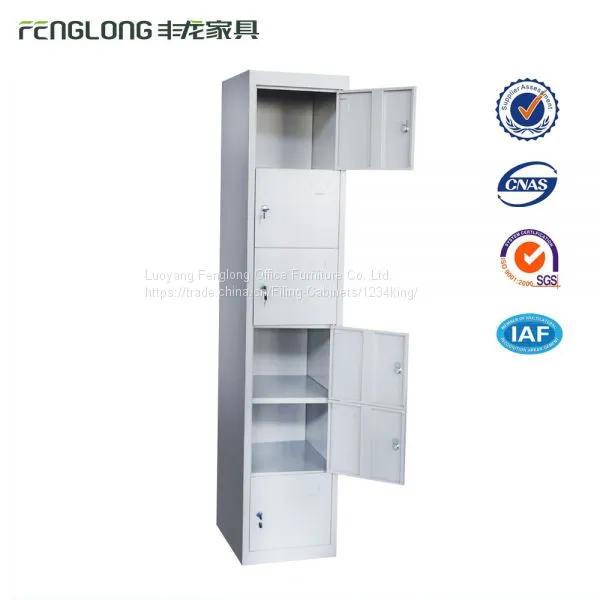 Vertical 6 Doors Small Compartment Steel Storage Lockers photo-3