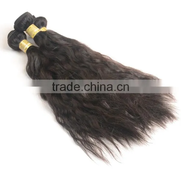 Wholesale Unprocessed Virgin Indian Hair 8A Natural Wave Indian Human Hair Weaves Wavy Extension photo-2