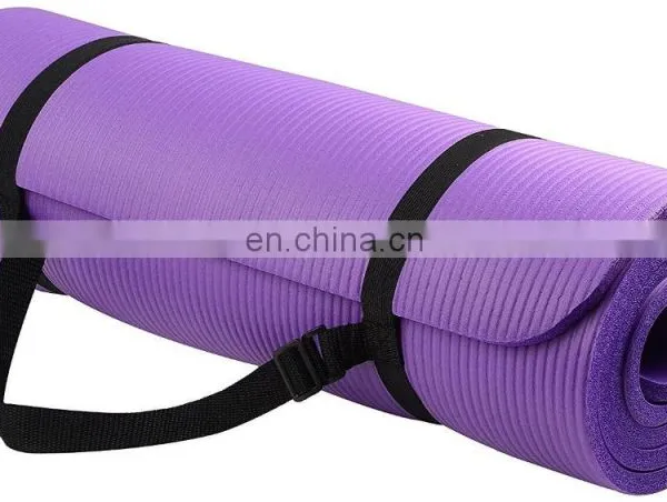Extra Thick High Density Exercise Fitness Yoga Mat With Carrying Strap photo-3