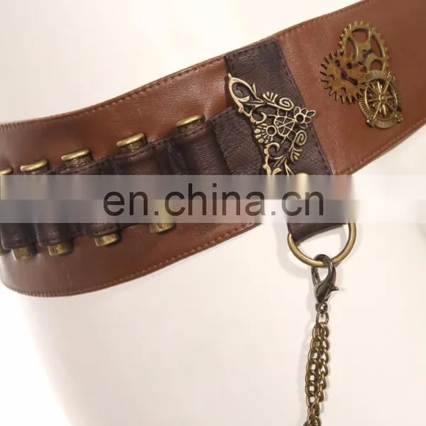 Steampunk Synthetic Leather Bullet Belt