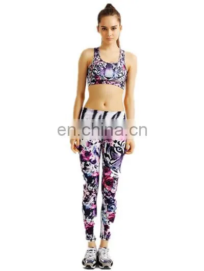 Wholesale New Style Custom Printing Sublimation 4 Needles 6 Thread Women Yoga Set photo-6