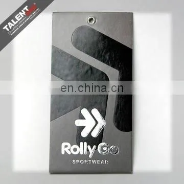 Custom Private Brand Name Printed Kraft Paper Hang Tag With Spot UV Logo for Clothing photo-6
