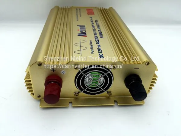 High Quality Pure Sine Wave Built-In Charger DC to AC Continuous 1000W Peak 2000 Watt Power Inverter photo-2