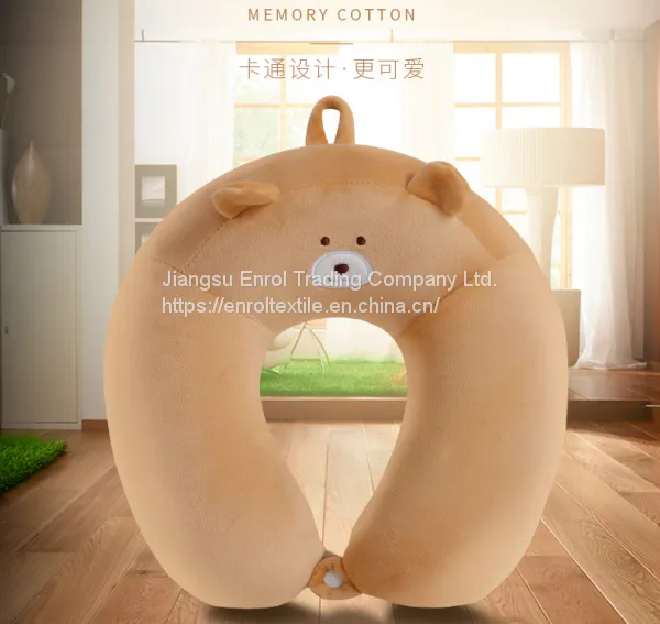 Cartoon U-shape Memory Pillow for Travel Lunch Break Office photo-2