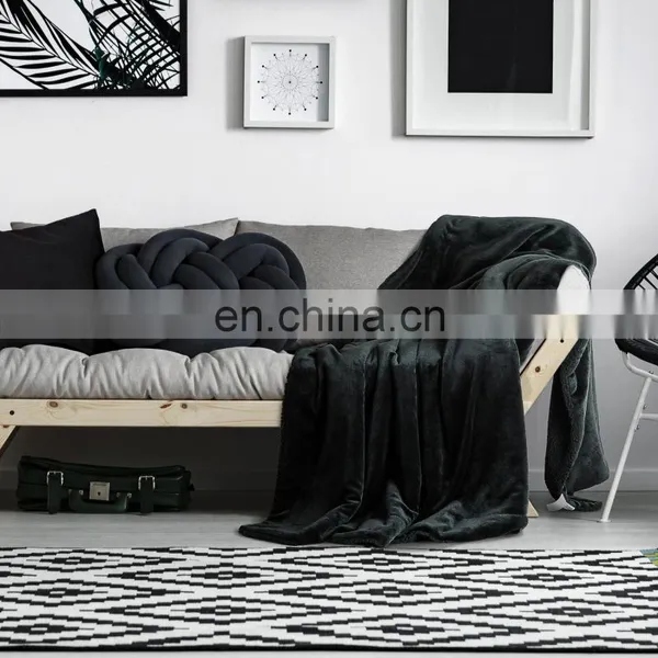 Wholesale Plush Thick 100% Microfiber King Size Sherpa Blanket photo-3